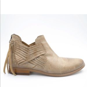 Baske Leather Booties in Light Sand